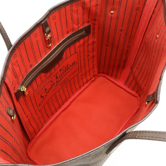 LOUIS VUITTON Authentic Brown Damier Neverfull MM Shoulder Bag - Picture 7 of 8